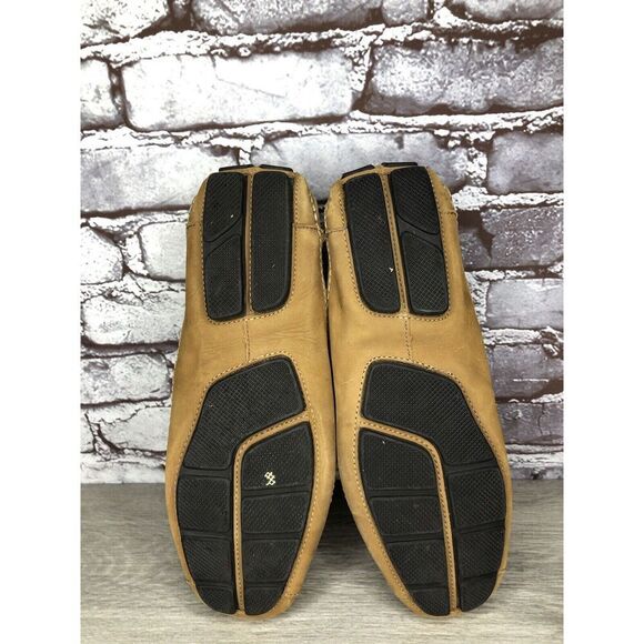 Clarks England Tan Nubuck Leather Slip On Driving Loafers Shoes Men 11M US/44EU - Picture 16 of 16